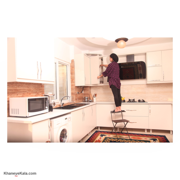 خرید و قیمت صندلی چهارپایه ای تاشو | قیمت و خرید صندلی نردبان شو | صندلی چهارپایه تاشو | قیمت صندلی تاشو قابل حمل | صندلی نردبان شو چوبی فلزی | خرید و قیمت صندلی نردبان شو | صندلی نردبان شو | صندلی چند کاره تاشو با امکان تبدیل به نردبان | صندلی چند کاره تاشو | خانه ی کالا |